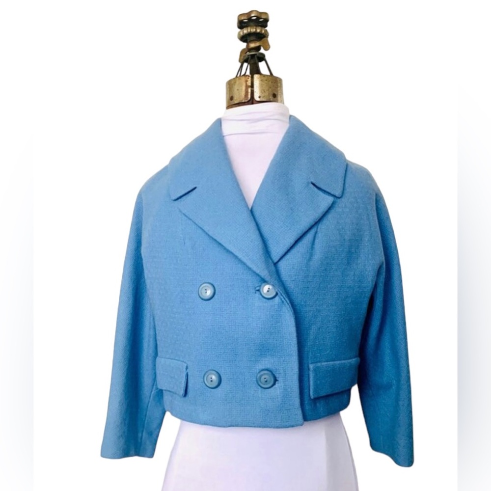 Vintage 1950s Cropped Wool Jacket, Coat